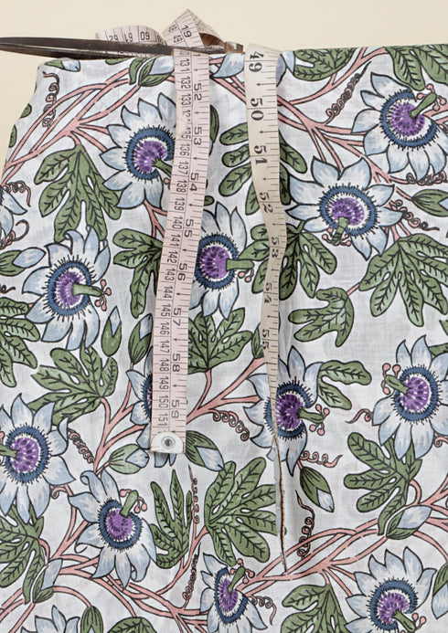 Mul Mul Cotton Floral Print Fabric
