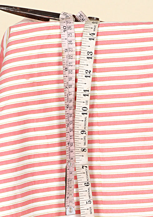 Cambric Cotton In Striped Print