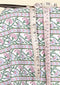 Cambric Cotton In Striped Floral Print