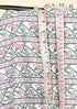 Cambric Cotton In Striped Floral Print