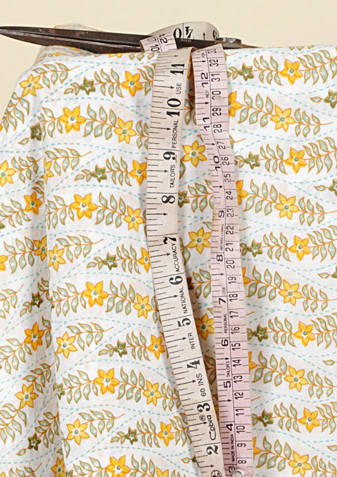 Cambric Cotton Floral Print Fabric