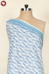 Cambric Cotton Blue Floral Print Fabric
