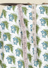 Cambric Cotton Blue & Green Floral Print Fabric