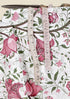 Cambric Cotton Plum Pink Floral Print Fabric
