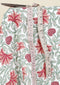 Cambric Cotton Coral & Sage Green Floral Print Fabric