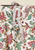 Cambric Cotton Pink, Red & Green Botanical Print Fabric