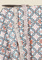 Cambric Cotton Green & Rust Geometric Print Fabric