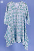 Mulmul Cotton Goat Top In Floral Block Print