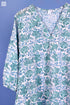 Mulmul Cotton Goat Top In Floral Block Print
