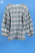Crepe Cotton Stanley Top In Graphic Block Print
