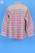 Slub Cotton Zoom Top In Retro Block Print