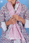 Mulmul Cotton Wrap In Floral Block Print