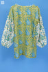 Cotton Silk Stanley Top In PaisleyBlock Print