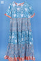 Mulmul Cotton Frou Frou Dress In Floral Block Print