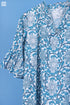 Cotton Crepe Fitzgerald Dress In Floral Block Print