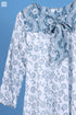 Mulmul CottonLong Martini Dress In Graphic Block Print