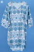 Slub Cotton Glory Top In Graphic Block Print