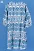 Slub Cotton Glory Top In Graphic Block Print