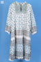 Mulmul Cotton Joplin Dress in Assorted Block Prints