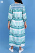 Mulmul Cotton Joplin Dress in Geometric Block Print