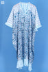 Mulmul Cotton Lounge Caftan In Assorted Block Print