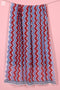 Mulmul Cotton Wrap In Zigzag Block Print