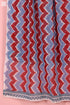 Mulmul Cotton Wrap In Zigzag Block Print