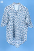Crepe Cotton Mullei Shirt In Graphic Block Print
