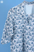 Crepe Cotton Mullei Shirt In Graphic Block Print