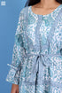Mulmul Cotton Amalfi Dress With Floral Block Print
