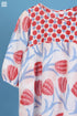 Mulmul Cotton Prairie In Blue Floral Block Print