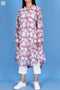 Cotton Silk Lizard Top In Floral Block Print