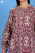 Cotton Silk Lizard Top In Graphic Print