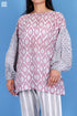 Cotton Silk Stanley Top In Block Print
