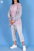 Cotton Silk Stanley Top In Block Print
