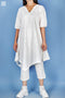 Slub Cotton Katori Top In Textured Block Print