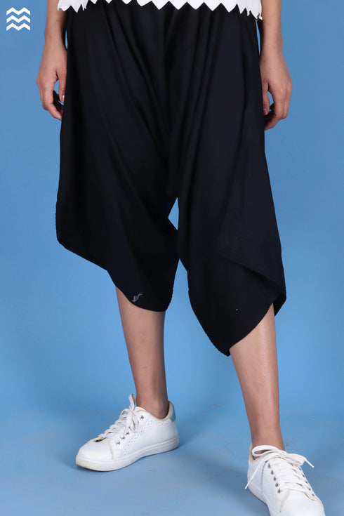 Rayon Sherpa Pant In Black