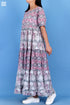 Mulmul Cotton FrouFrou Dress In Assorted Block Print