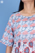 Mulmul Cotton Frou Frou Dress In Assorted Block Print