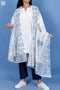Mulmul Cotton Wrap In Floral Block Print