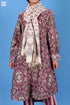 Bengal Cotton Jamdani Lou Lou Wrap With Graphic Block Print
