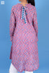 Mulmul Cotton Lizard Top In Graphic Block Print