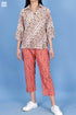 Crepe Cotton Dolly Shirt In Graphic Block Print