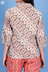 Crepe Cotton Dolly Shirt In Graphic Block Print