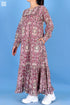 Mulmul Cotton Ingles Dress In Graphic Print