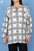 Mulmul Cotton Stanley Top In Graphic Block Print