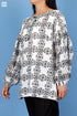 Mulmul Cotton Stanley Top In Graphic Block Print
