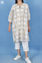 Slub Cotton Sheiba Top In Graphic Block Print