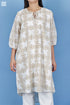 Slub Cotton Sheiba Top In Graphic Block Print