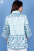 Slub Cotton Zoom Shirt In Assorted Block Print